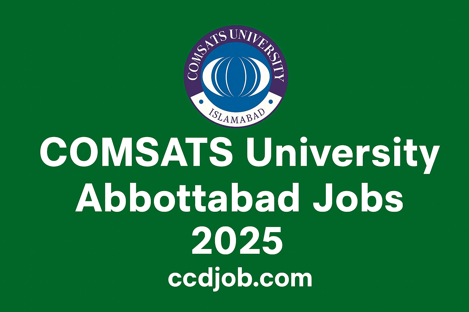 COMSATS University Abbottabad Jobs 2025
