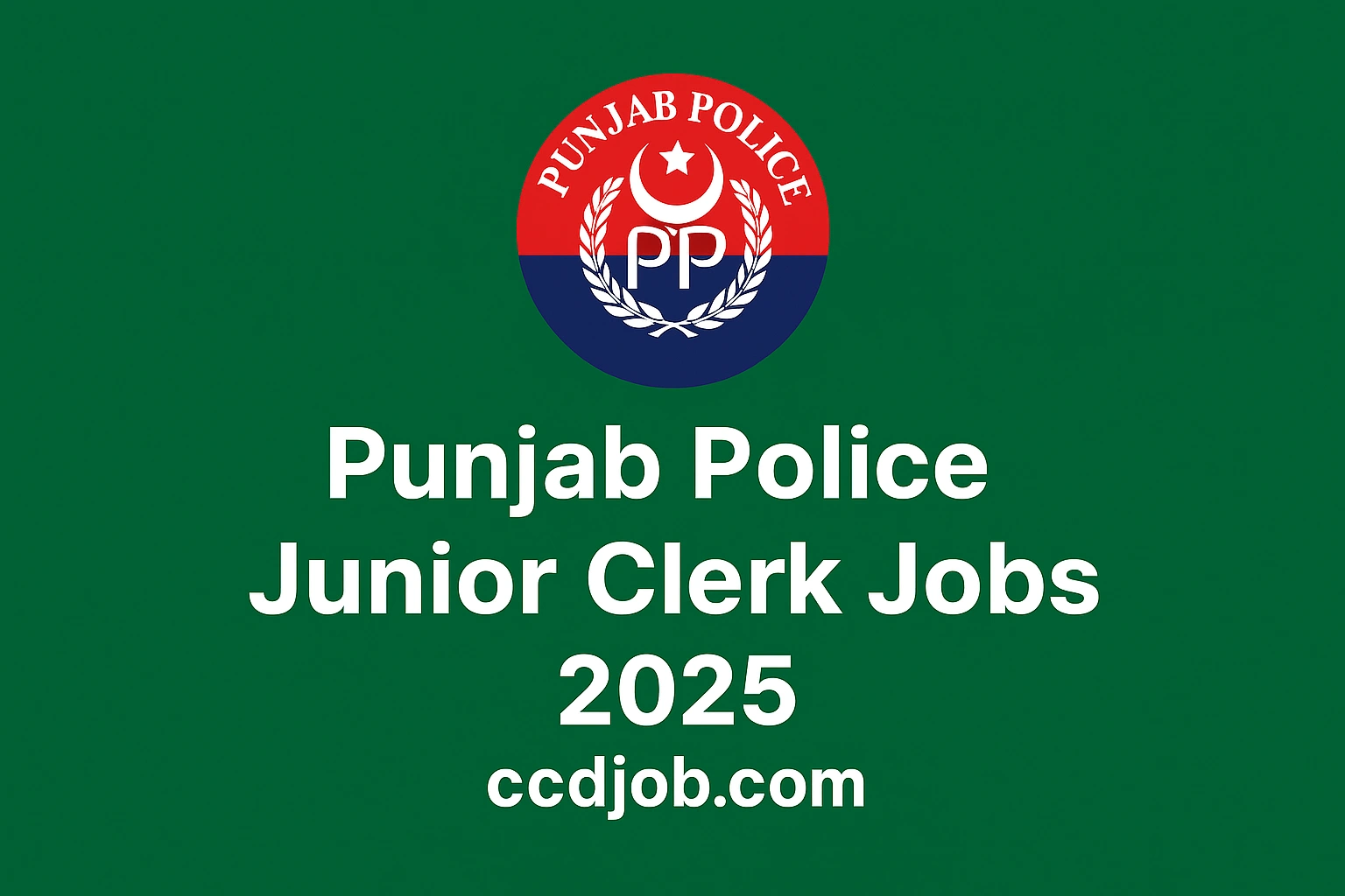 Punjab Police Junior Clerk Jobs 2025