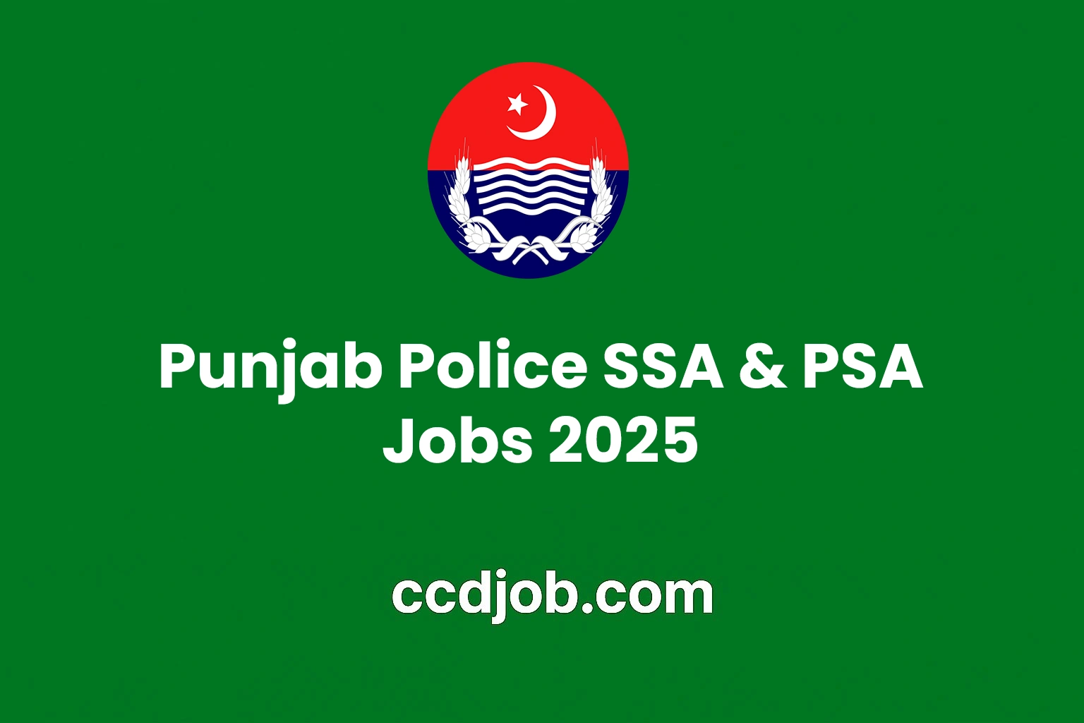 Punjab Police SSA & PSA Jobs 2025