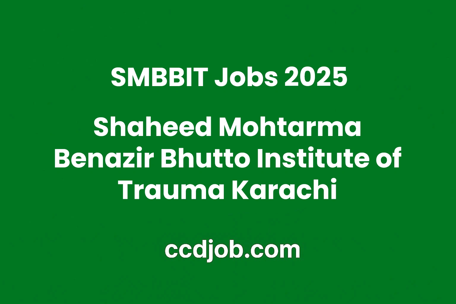SMBBIT Jobs 2025