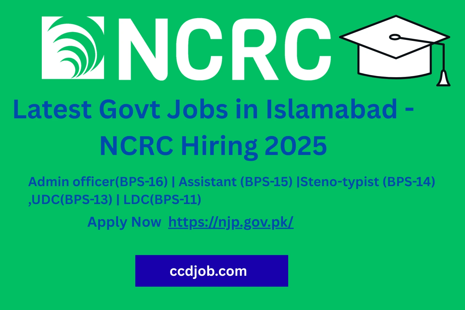 Latest Govt Jobs in Islamabad