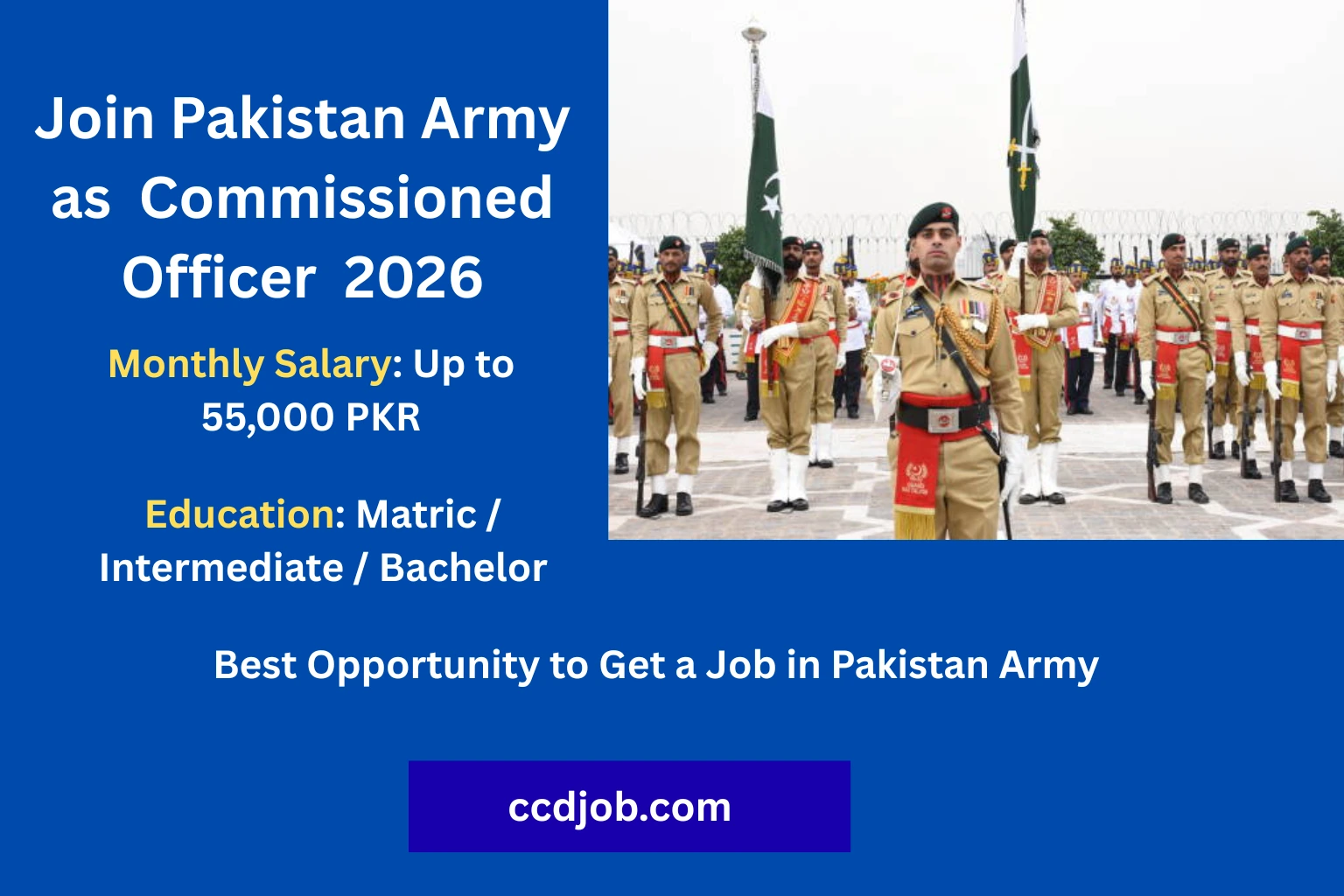 Join Pak Army as Commissioned Officer