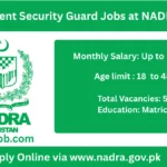 Security Guard Jobs nadra